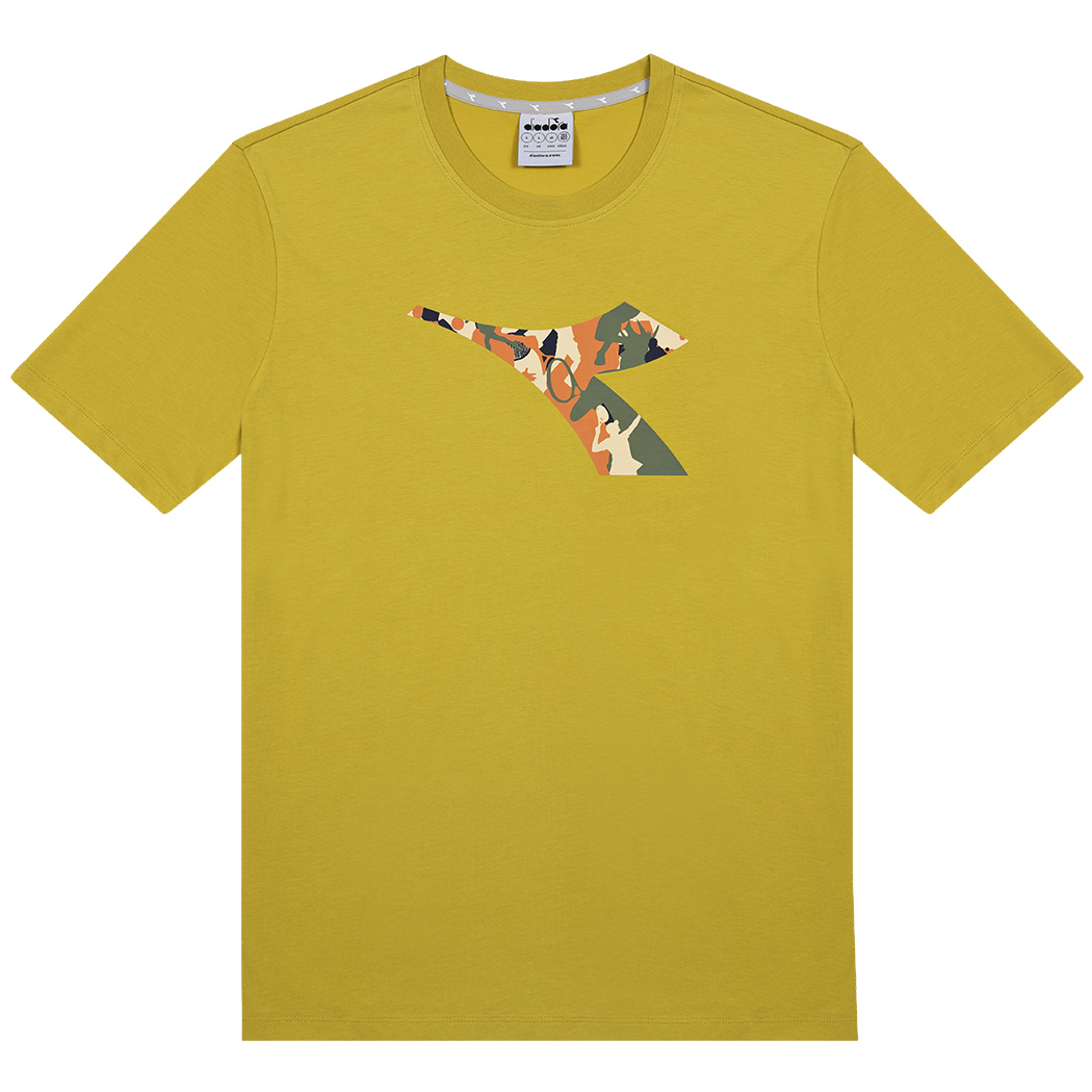 DIADORA T-SHIRT SS ESS. SPORTS BL UOMO MAGLIA SPORT TINTA UNITA LOGO 102.182900