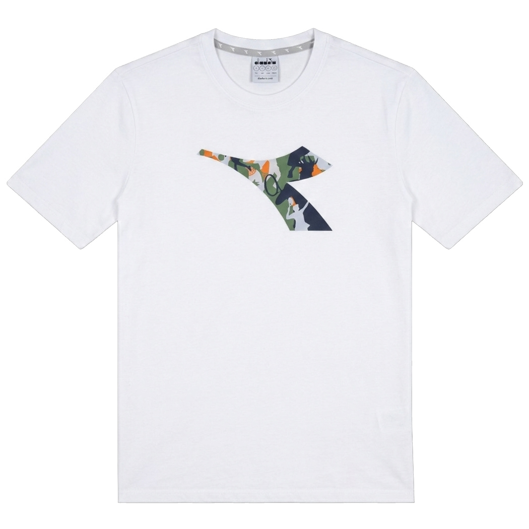 DIADORA T-SHIRT SS ESS. SPORTS BL UOMO MAGLIA SPORT TINTA UNITA LOGO 102.182900