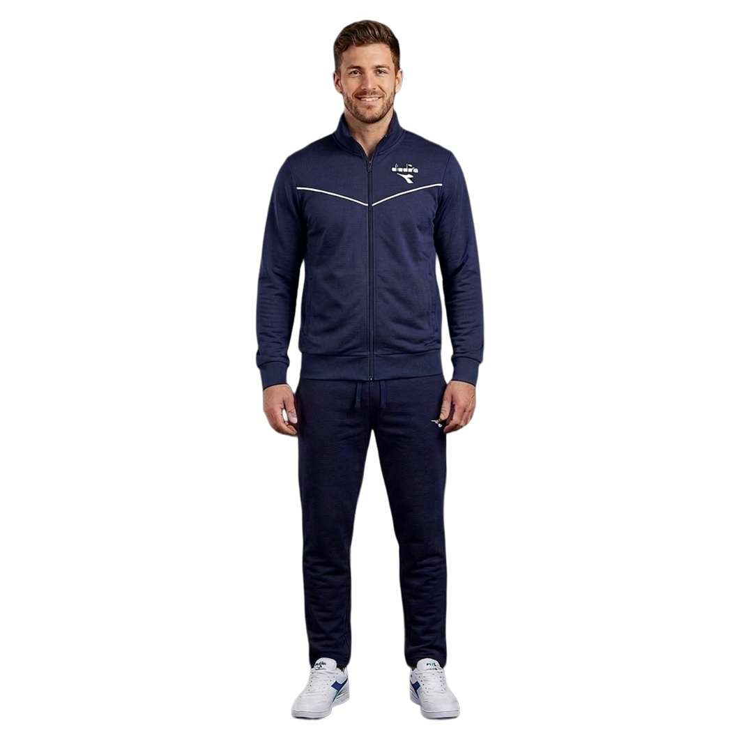DIADORA TRACKSUIT FZ HJ TUTA UOMO FELPA COTONE COMPLETO PRIMAVERILE 102.182904