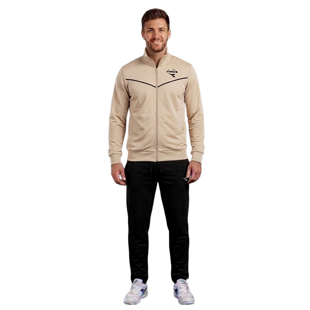 DIADORA TRACKSUIT FZ HJ TUTA UOMO FELPA COTONE COMPLETO PRIMAVERILE 102.182904