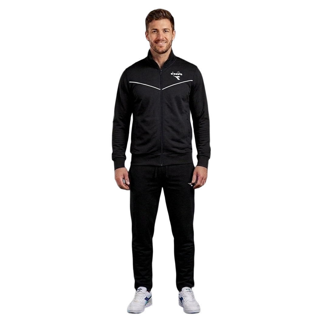 DIADORA TRACKSUIT FZ HJ TUTA UOMO FELPA COTONE COMPLETO PRIMAVERILE 102.182904