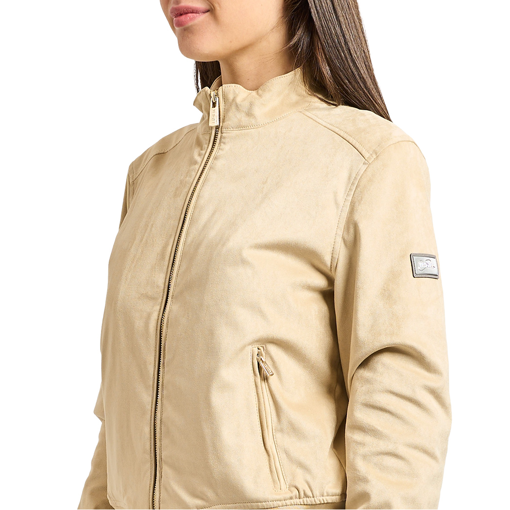 YES-ZEE GIUBBOTTO DONNA GIUBBINO GIACCA EFFETTO DAINETTO PRIMAVERA J490/G800