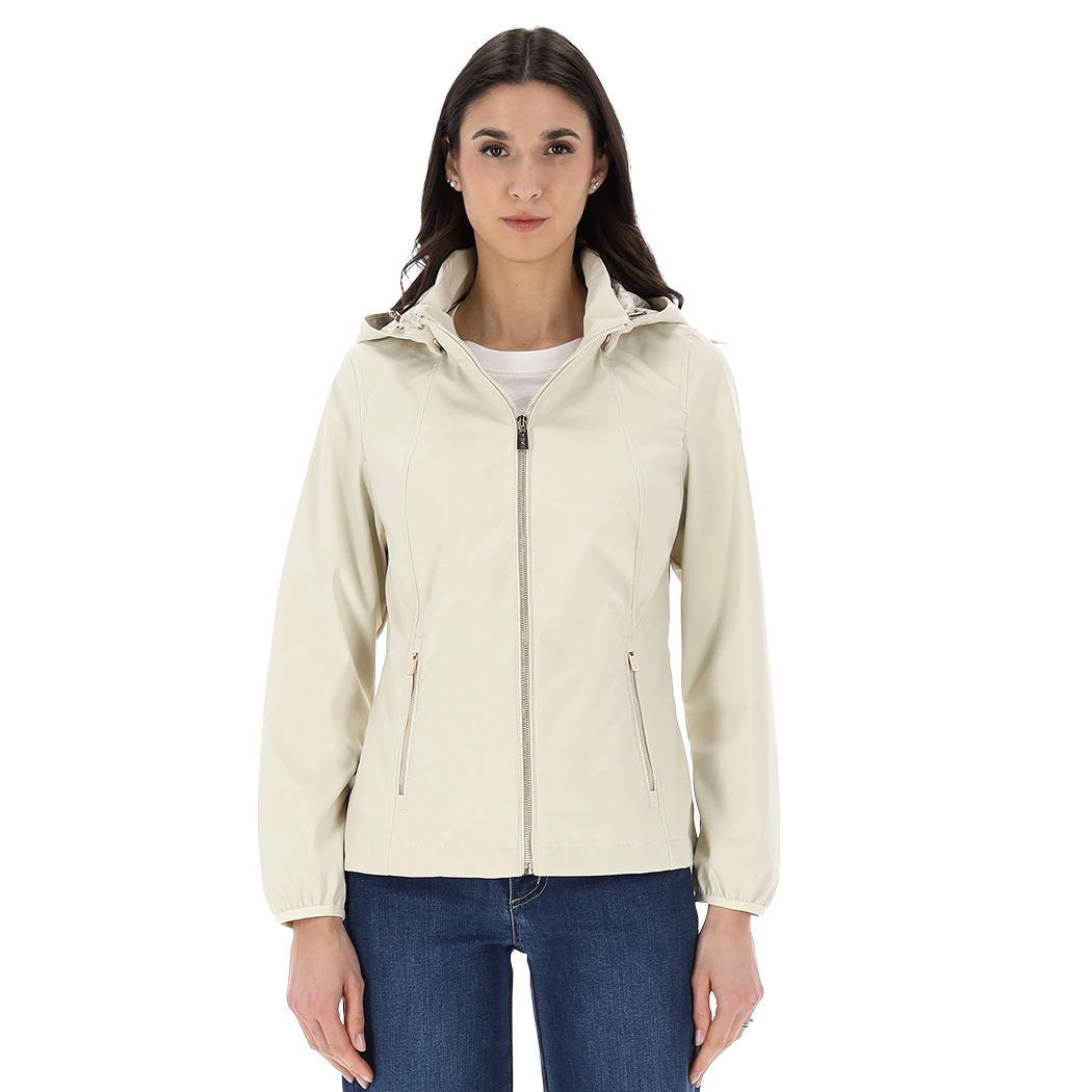 YES-ZEE GIUBBINO GIACCA GIUBBOTTO SOFTSHELL DONNA CAPPUCCIO AMOVIBILE J421/M400