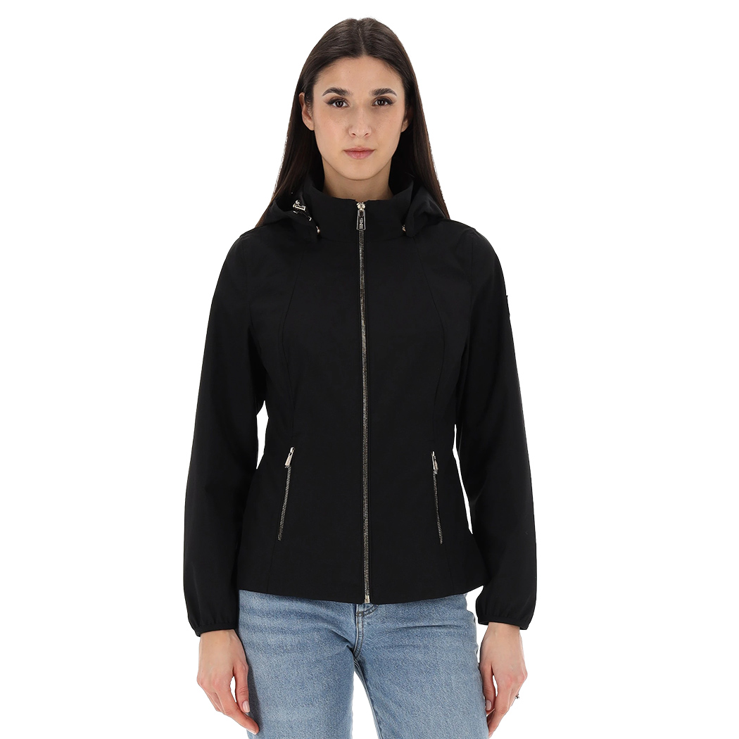 YES-ZEE GIUBBINO GIACCA GIUBBOTTO SOFTSHELL DONNA CAPPUCCIO AMOVIBILE J421/M400