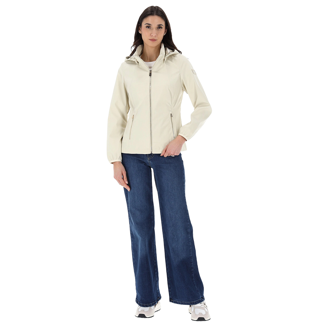YES-ZEE GIUBBINO GIACCA GIUBBOTTO SOFTSHELL DONNA CAPPUCCIO AMOVIBILE J421/M400