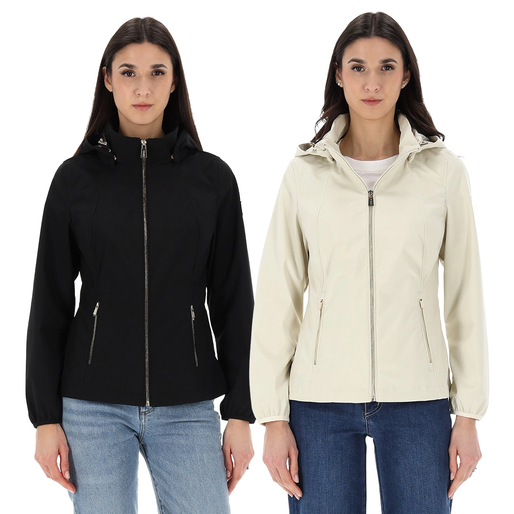 YES-ZEE GIUBBINO GIACCA GIUBBOTTO SOFTSHELL DONNA CAPPUCCIO AMOVIBILE J421/M400