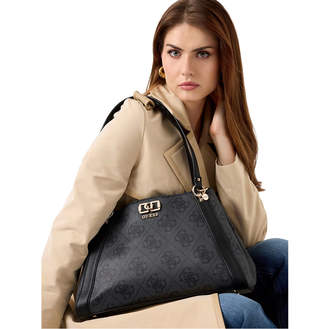 GUESS BORSA DONNA GIRL MANICI SHOPPER CON LOGO 4G KARNILLA BAG SPALLA OS990122