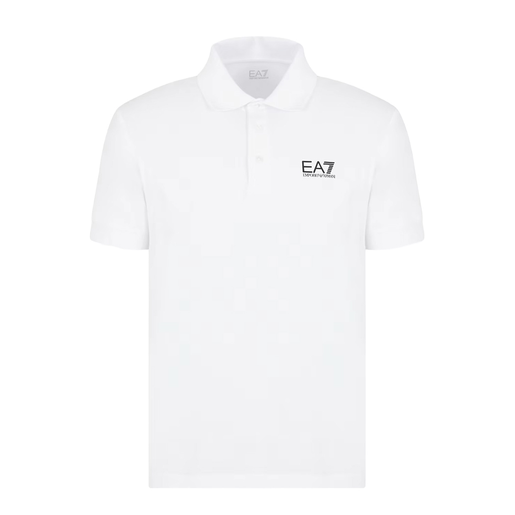 EA7 EMPORIO ARMANI POLO T-SHIRT UOMO COTONE JERSEY STRETCH MAGLIETTA 8NPF14