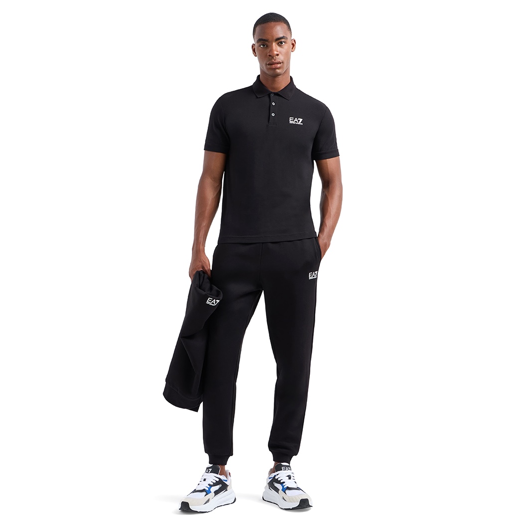 EA7 EMPORIO ARMANI POLO T-SHIRT UOMO COTONE JERSEY STRETCH MAGLIETTA 8NPF14