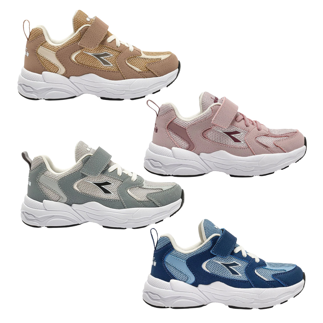 DIADORA ALLEY PS SCARPE SNEAKERS BAMBINI LACCI E STRAPPO SPORT COMODE 101.183107