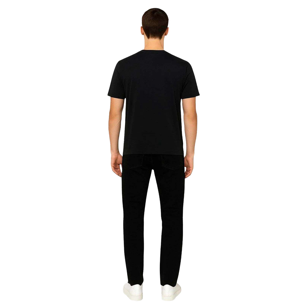 SUN68 T-SHIRT UOMO JERSEY COTONE GIROCOLLO LOGO RICAMATO MAGLIA SPORT T36127