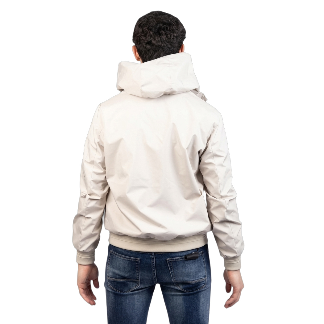BUGER GIACCA GIUBBINO UOMO PRIMAVERILE CON CAPPUCCIO AMOVIBILE LEGGERO 52246