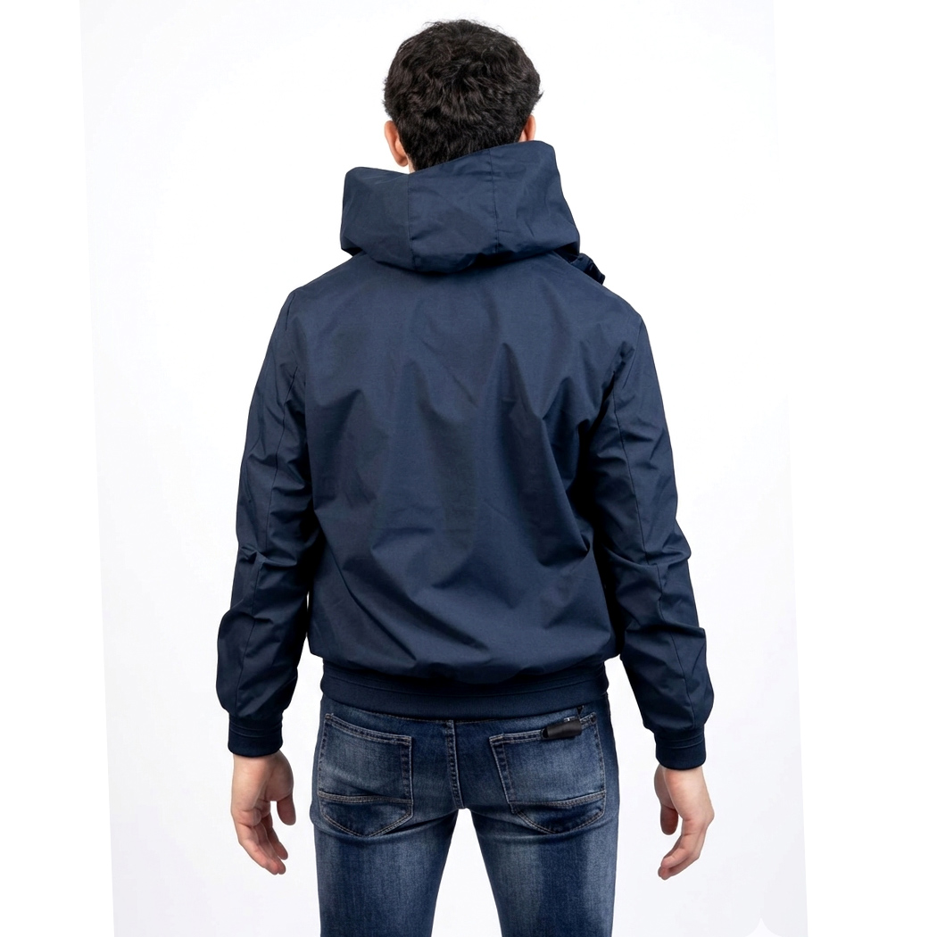 BUGER GIACCA GIUBBINO UOMO PRIMAVERILE CON CAPPUCCIO AMOVIBILE LEGGERO 52246