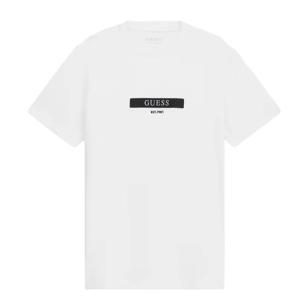 GUESS T-SHIRT UOMO MAGLIA COTONE JERSEY LOGO TRIANGOLO ANCORA M6RI17J1314