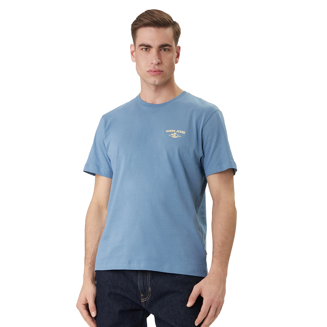 GUESS T-SHIRT UOMO MAGLIA COTONE JERSEY LOGO SPORT MAGLIETTA M6GIB7K8HM0