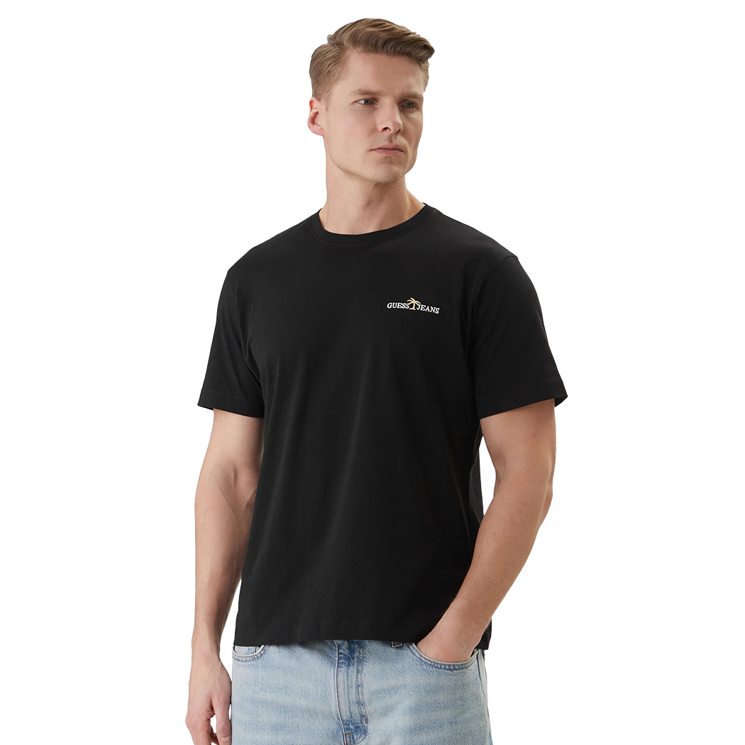 GUESS T-SHIRT UOMO MAGLIA COTONE JERSEY LOGO SPORT MAGLIETTA M6GIB7K8HM0