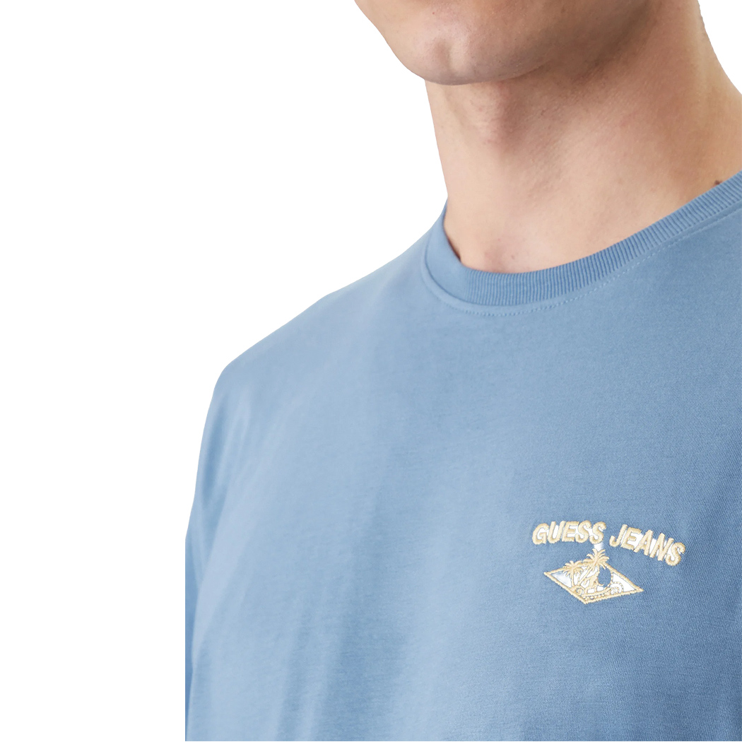 GUESS T-SHIRT UOMO MAGLIA COTONE JERSEY LOGO SPORT MAGLIETTA M6GIB7K8HM0