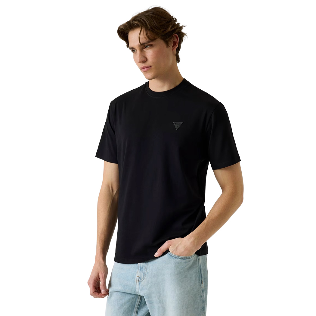 GUESS T-SHIRT UOMO MAGLIA COTONE JERSEY LOGO TRIANGOLO SPORT M6GI21K3053