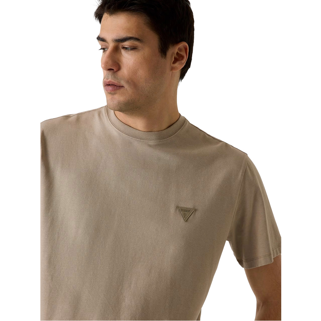 GUESS T-SHIRT UOMO MAGLIA COTONE JERSEY LOGO TRIANGOLO SPORT M6GI21K3053