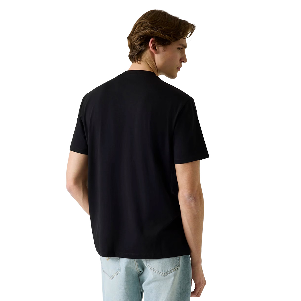 GUESS T-SHIRT UOMO MAGLIA COTONE JERSEY LOGO TRIANGOLO SPORT M6GI21K3053