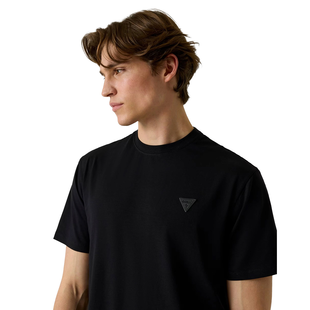 GUESS T-SHIRT UOMO MAGLIA COTONE JERSEY LOGO TRIANGOLO SPORT M6GI21K3053