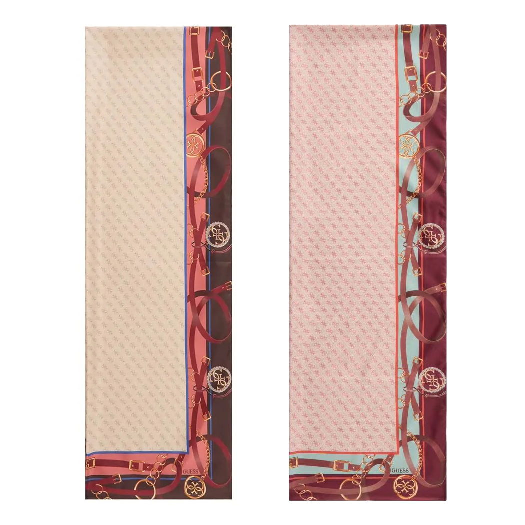 GUESS FOULARD SCIARPA CON LOGO 4G DONNA FANTASIA PASHMINA SCIALLE AW5445POL01