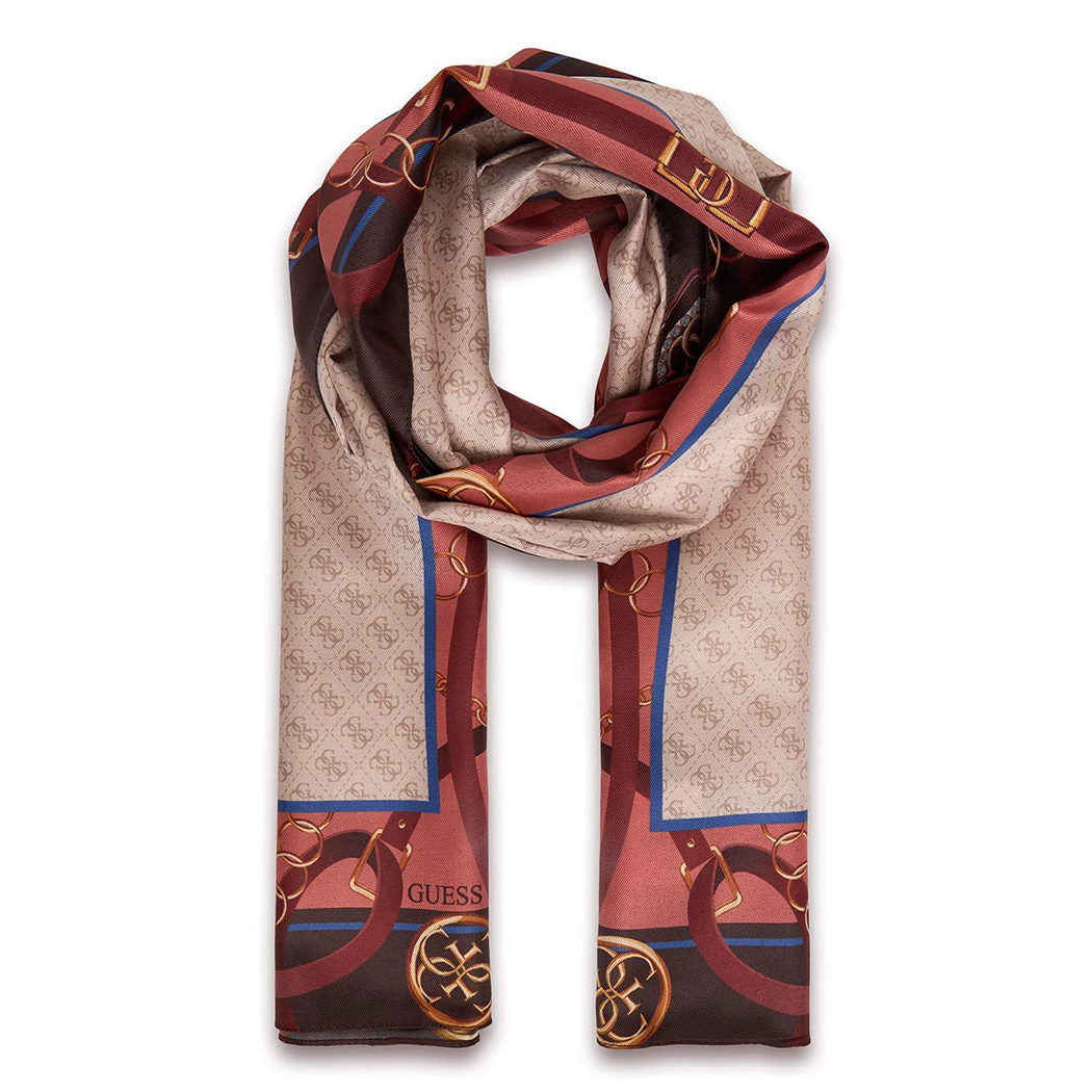 GUESS FOULARD SCIARPA CON LOGO 4G DONNA FANTASIA PASHMINA SCIALLE AW5445POL01