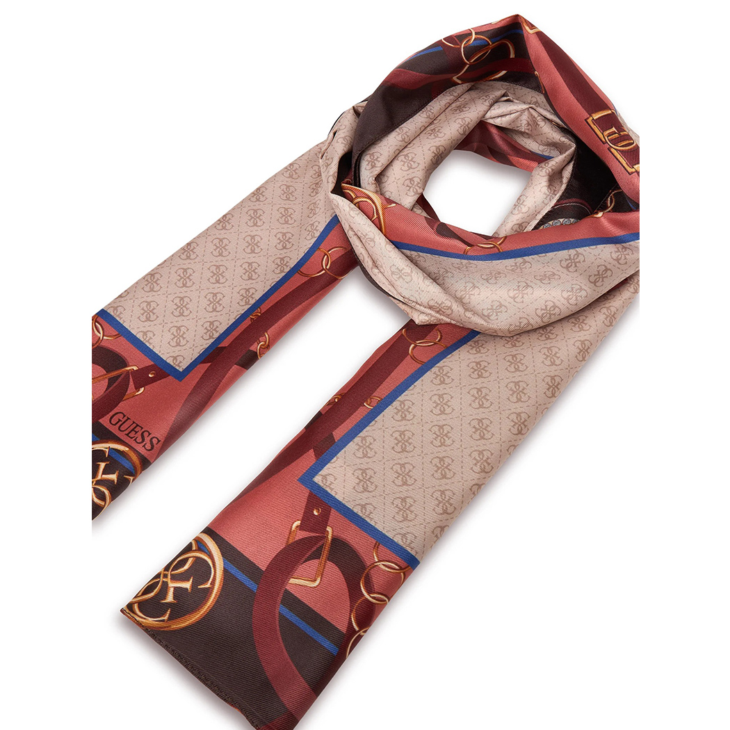 GUESS FOULARD SCIARPA CON LOGO 4G DONNA FANTASIA PASHMINA SCIALLE AW5445POL01