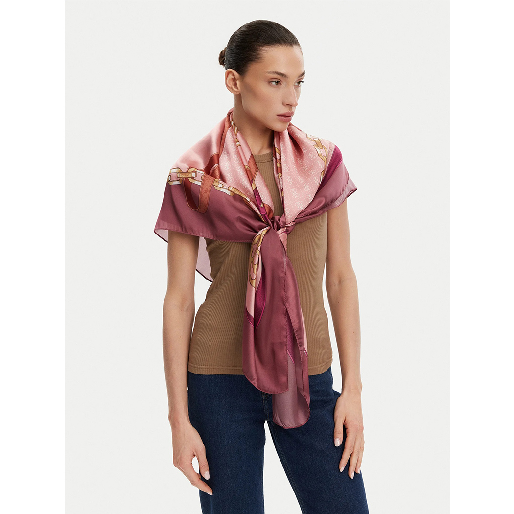 GUESS FOULARD SCIARPA CON LOGO 4G DONNA FANTASIA PASHMINA SCIALLE AW5445POL01