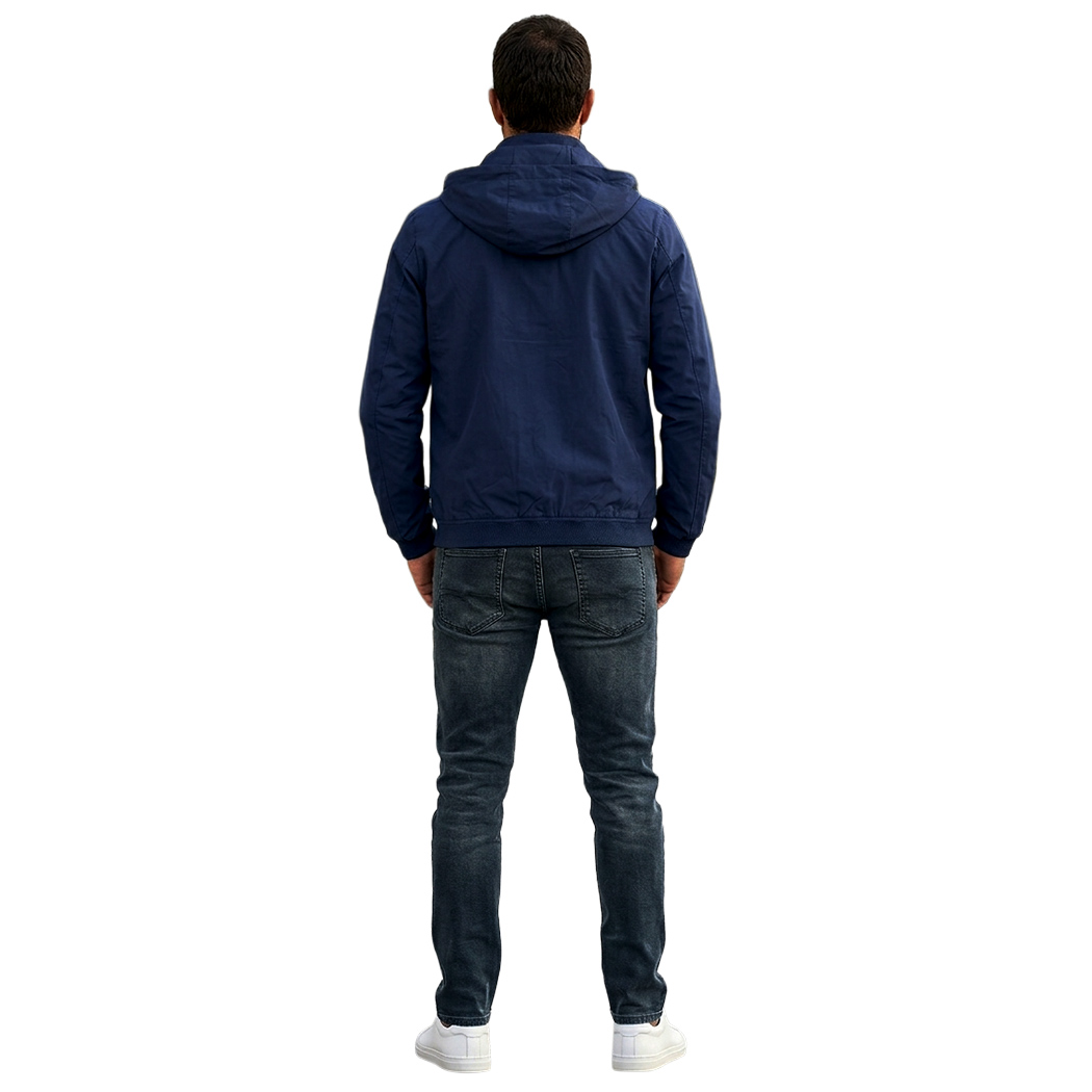 BUGER GIACCA GIUBBINO UOMO PRIMAVERILE CAPPUCCIO AMOVIBILE ELASTICIZZATO 52264