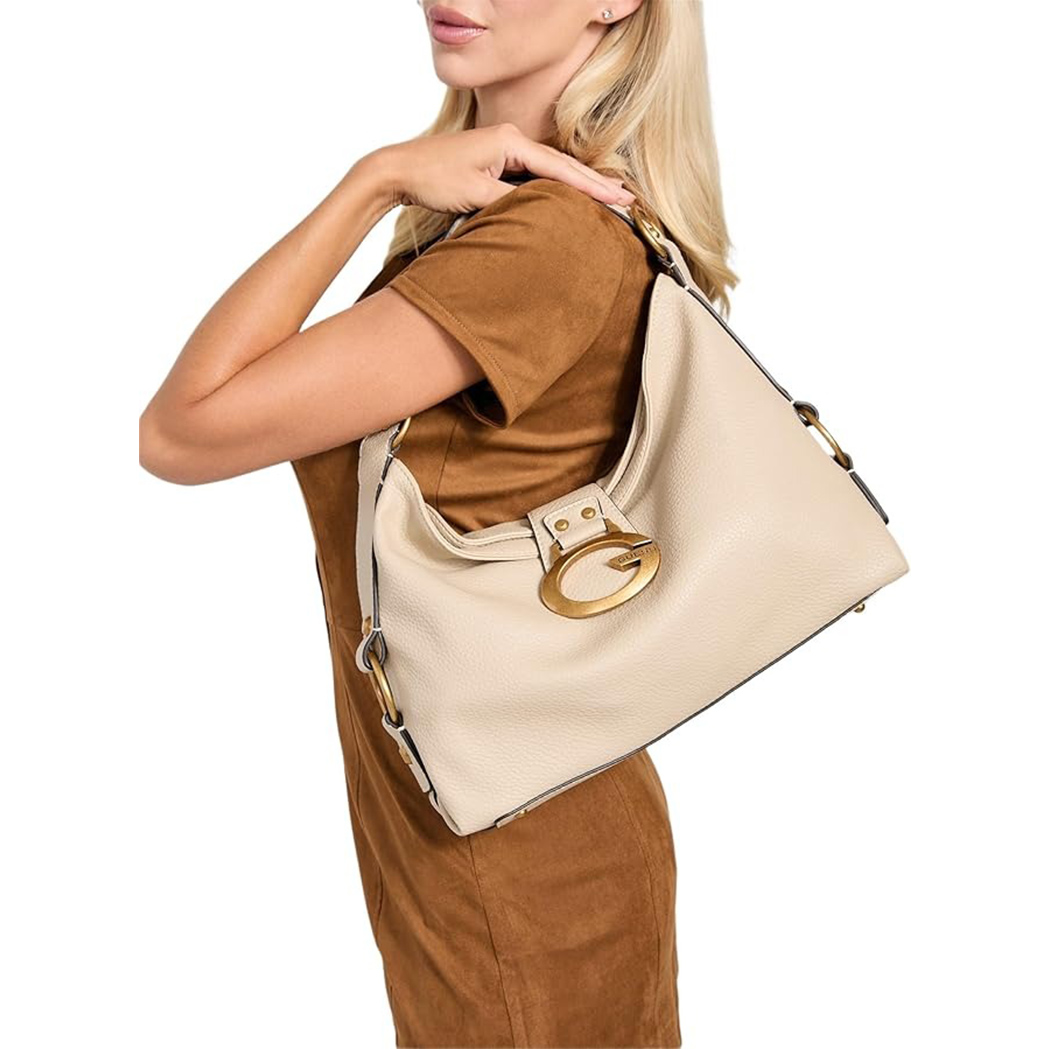 GUESS BORSA A SPALLA CAMDEN BORSETTA DONNA BAG LOGO METALLO FRONTALE HWBB9308180