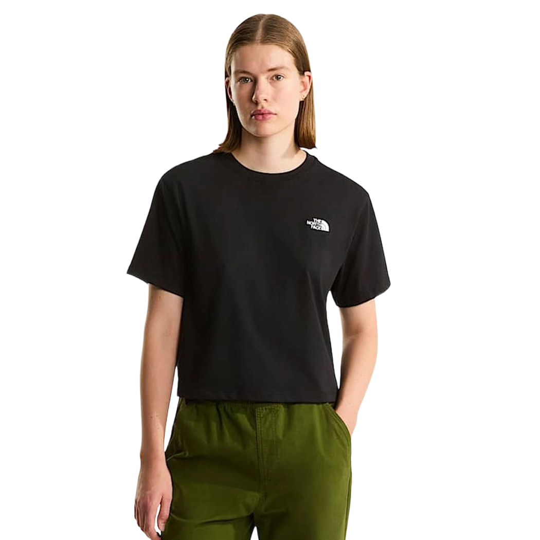 THE NORTH FACE T-SHIRT CROPPED DONNA MAGLIA CORTA LOGO MAGLIETTA COTONE NF0A8FDH