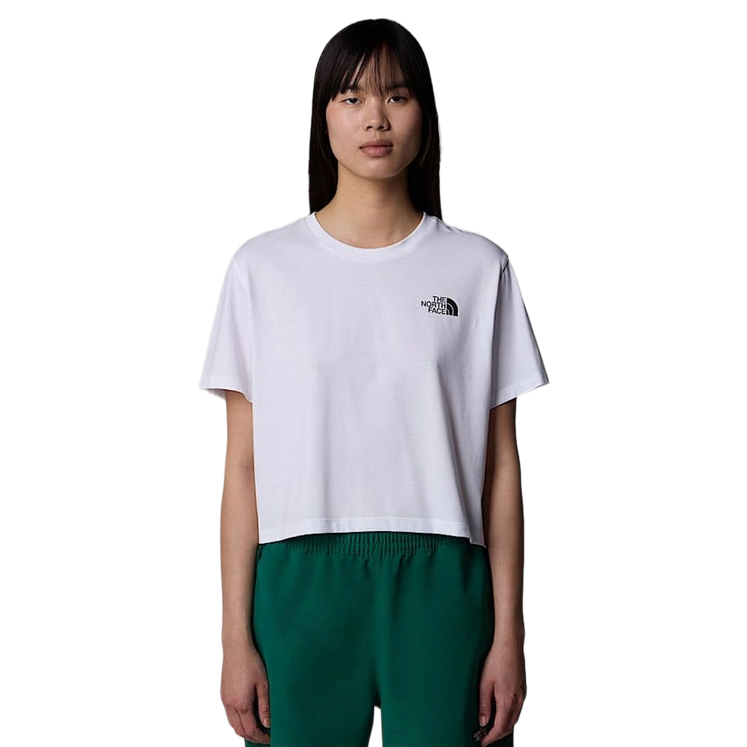THE NORTH FACE T-SHIRT CROPPED DONNA MAGLIA CORTA LOGO MAGLIETTA COTONE NF0A8FDH