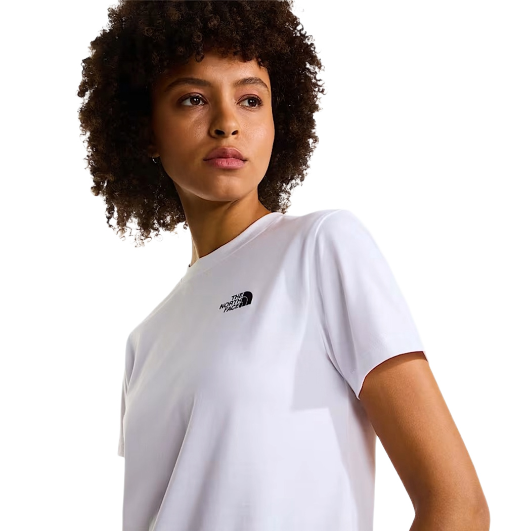 THE NORTH FACE T-SHIRT DONNA SIMPLE DOME SLIM FIT MAGLIA LOGO COTONE NF0A8FX7