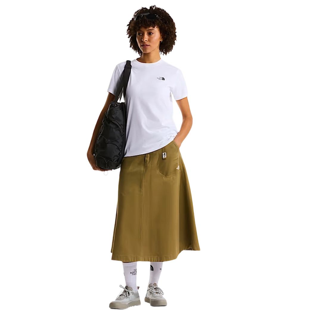THE NORTH FACE T-SHIRT DONNA SIMPLE DOME SLIM FIT MAGLIA LOGO COTONE NF0A8FX7