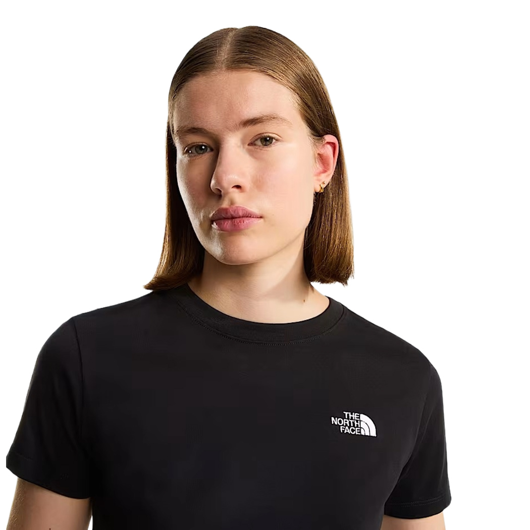 THE NORTH FACE T-SHIRT DONNA SIMPLE DOME SLIM FIT MAGLIA LOGO COTONE NF0A8FX7