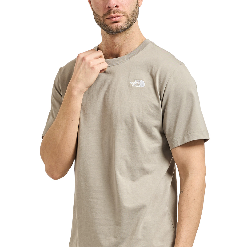 THE NORTH FACE T-SHIRT COTONE UOMO SIMPLE DOME TEE MAGLIA LOGO PICCOLO NF0A8CZ2