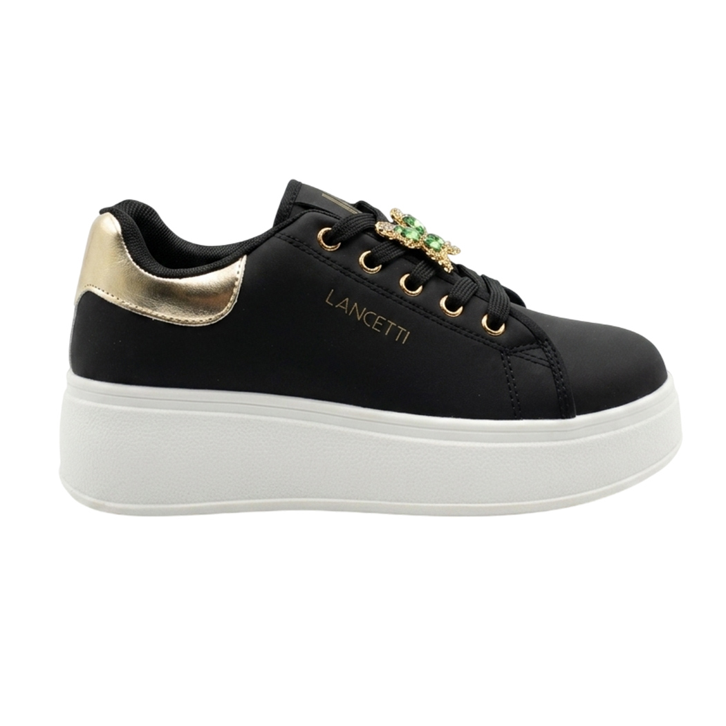 LANCETTI SCARPE DONNA PLATFORM SNEAKERS CON CHARMS COMODE CASUAL FASHION LNC3218