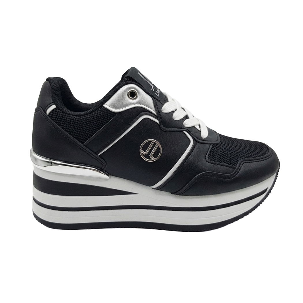 LANCETTI SCARPE DONNA PLATFORM SNEAKERS CON ZEPPA COMODE CASUAL FASHION LNC3150