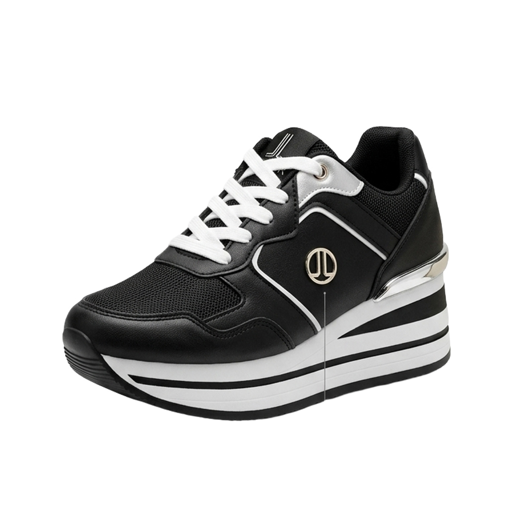 LANCETTI SCARPE DONNA PLATFORM SNEAKERS CON ZEPPA COMODE CASUAL FASHION LNC3150