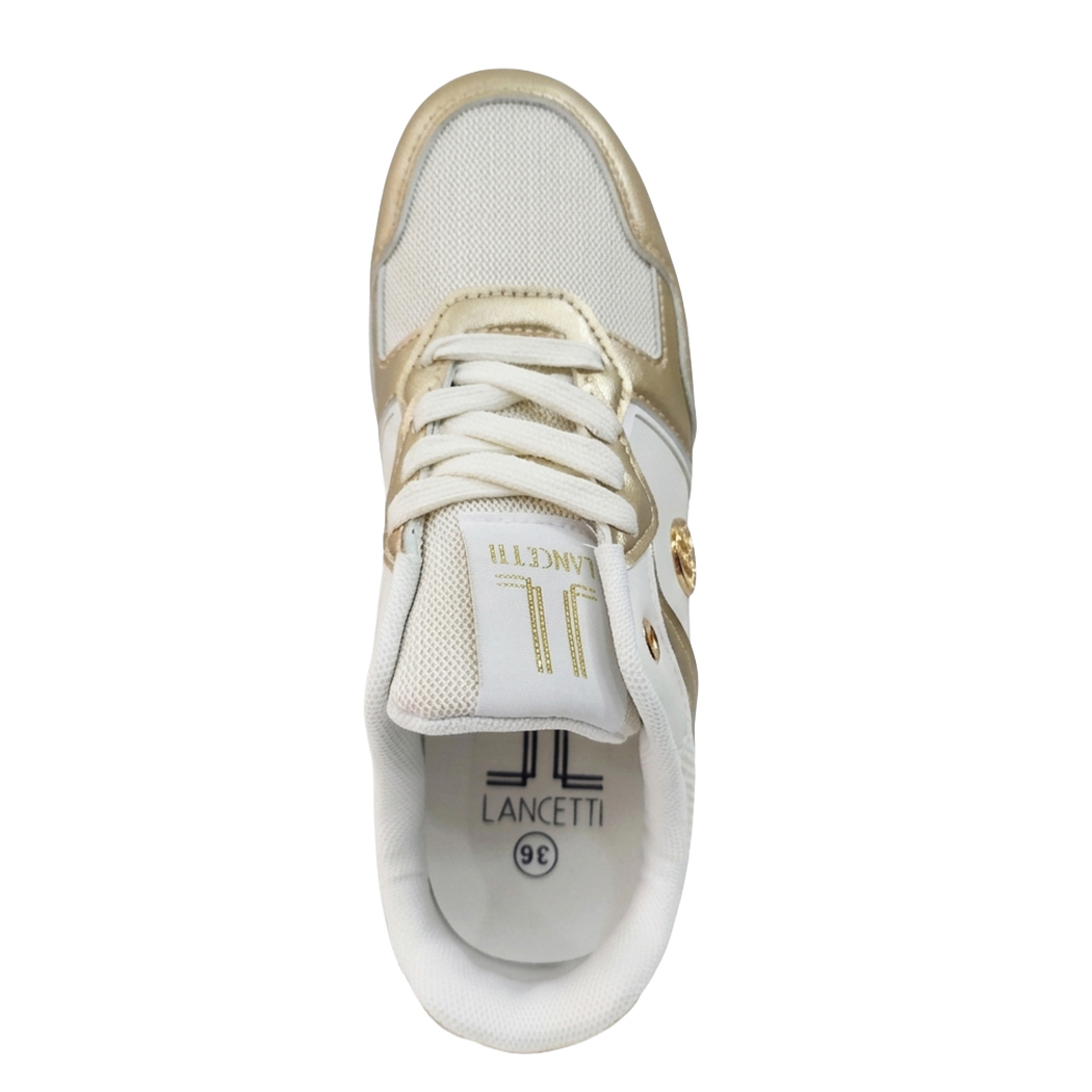 LANCETTI SCARPE DONNA PLATFORM SNEAKERS CON ZEPPA COMODE CASUAL FASHION LNC3150