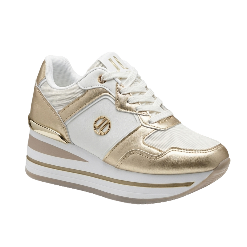 LANCETTI SCARPE DONNA PLATFORM SNEAKERS CON ZEPPA COMODE CASUAL FASHION LNC3150