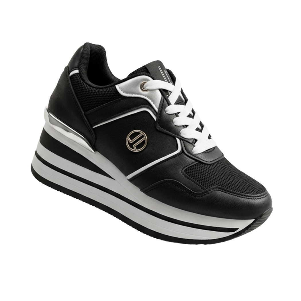 LANCETTI SCARPE DONNA PLATFORM SNEAKERS CON ZEPPA COMODE CASUAL FASHION LNC3150
