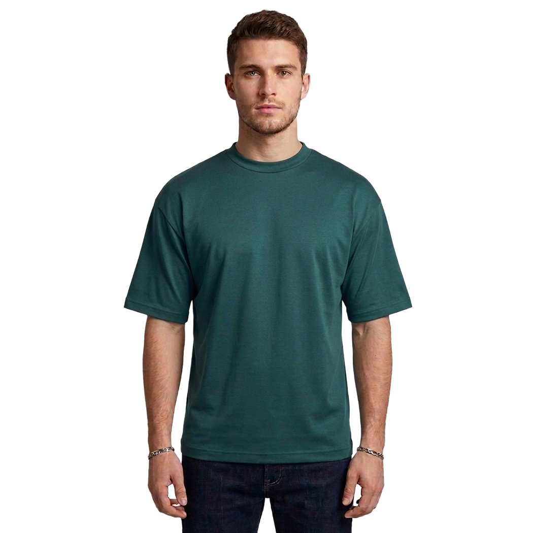 AEF T-SHIRT UOMO REGULAR FIT COTONE MERCERIZZATO COMODA FRESCA 10100
