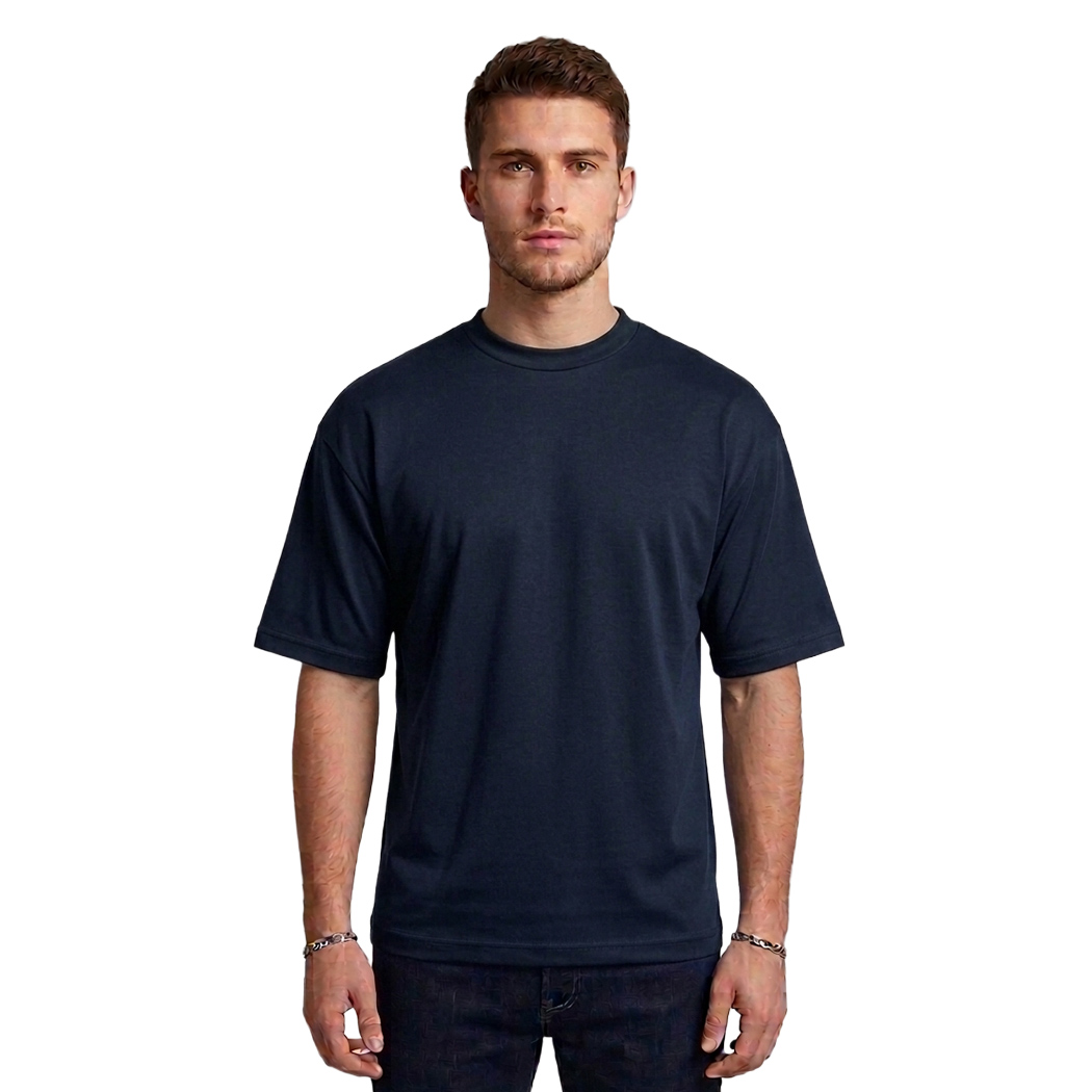 AEF T-SHIRT UOMO REGULAR FIT COTONE MERCERIZZATO COMODA FRESCA 10100