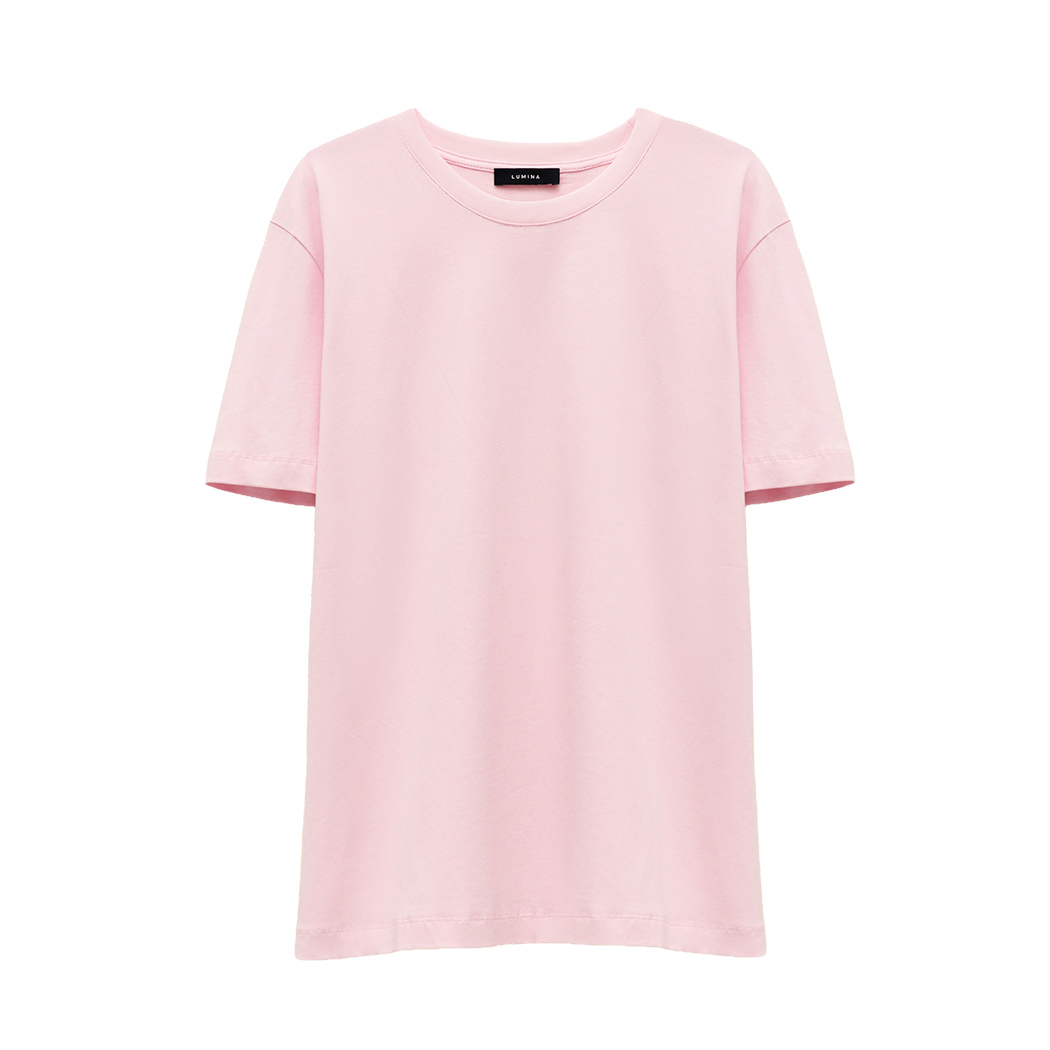 LUMINA T-SHIRT DONNA LEGGERMENTE OVER MAGLIA MAGLIETTA COTONE COMODA L8869