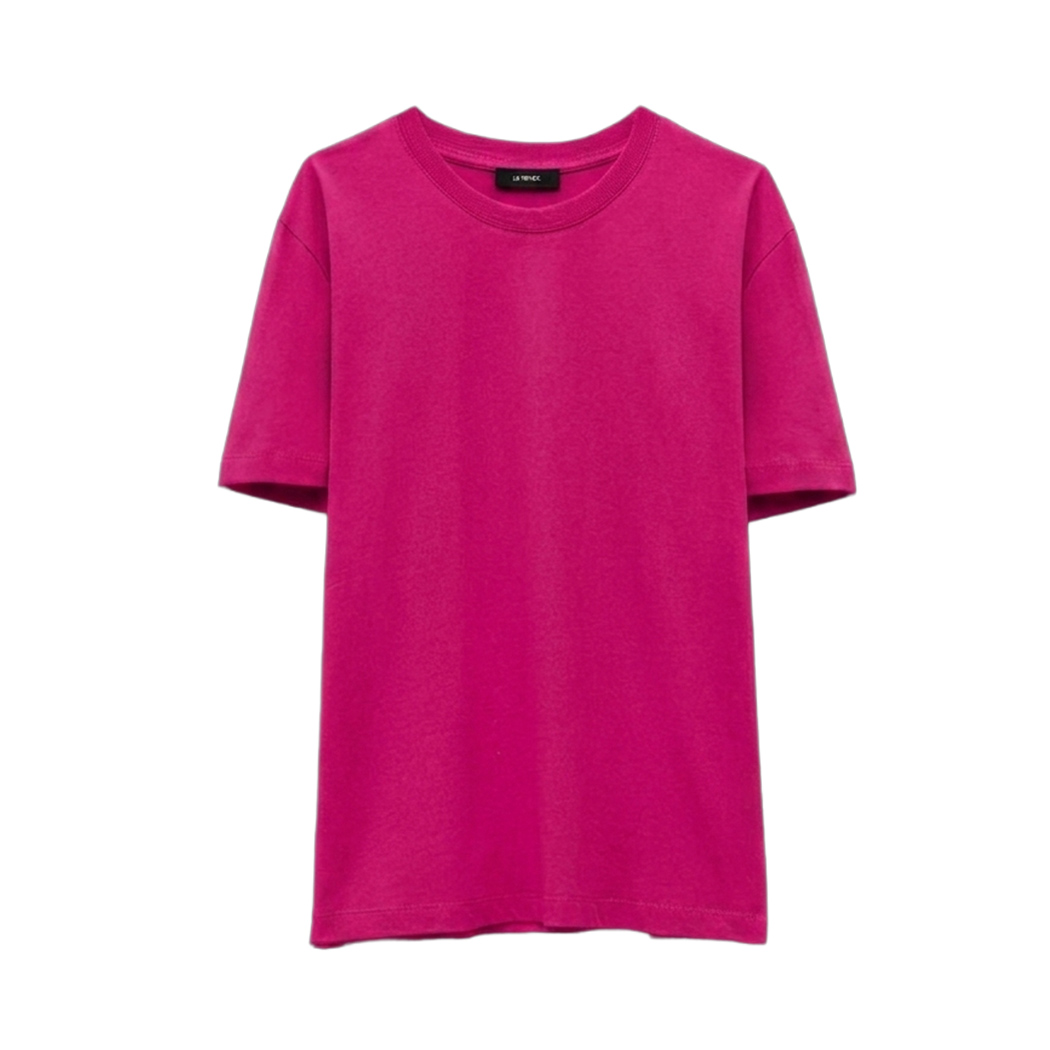 LUMINA T-SHIRT DONNA LEGGERMENTE OVER MAGLIA MAGLIETTA COTONE COMODA L8869