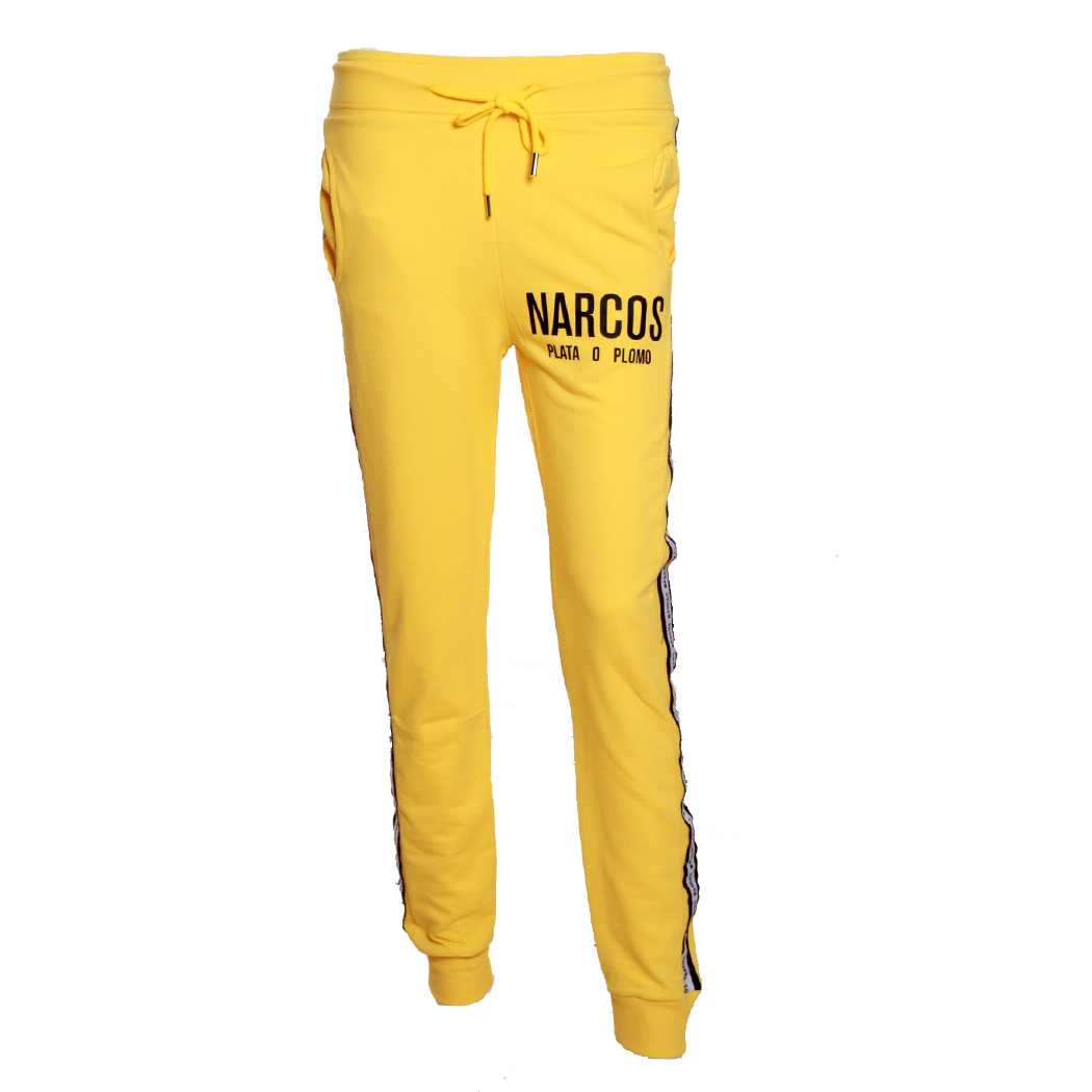 NARCOS PANTALONI FELPA DONNA CON BANDA LATERALE LOGATA PRIMAVERILI GIRL  38309 | eBay