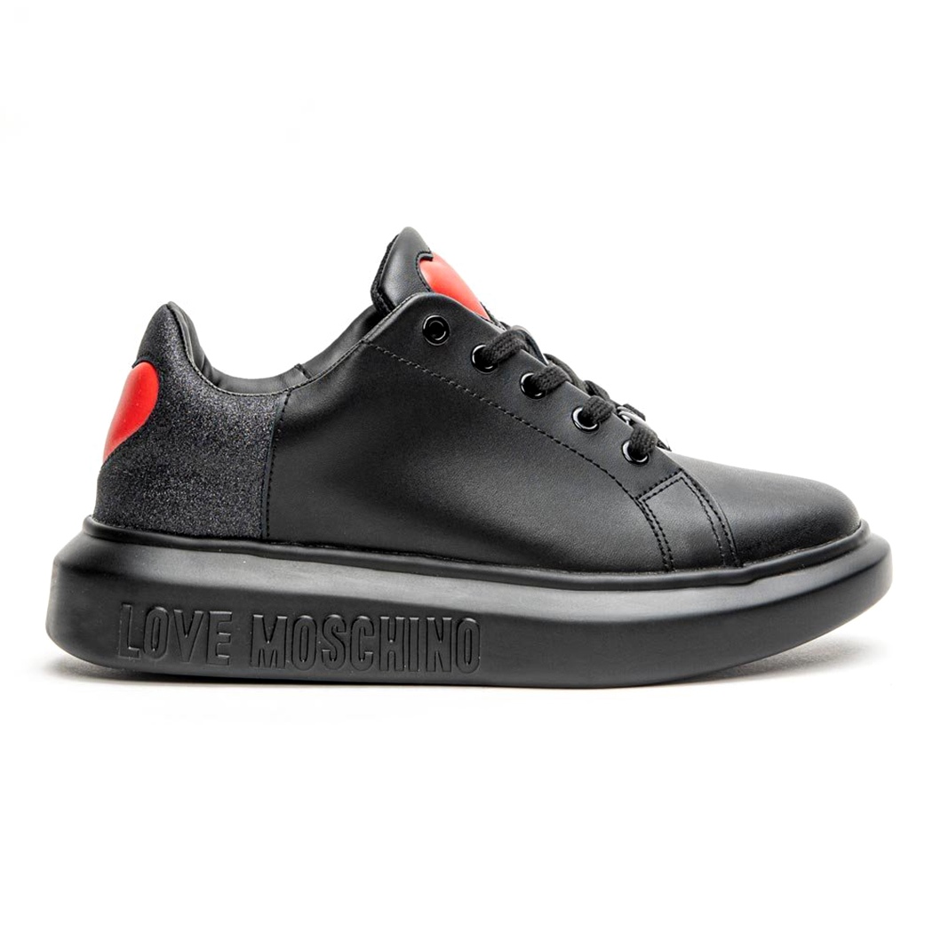 Scarpe Sneakers Calza Love Moschino con fasce intrecciate con logo