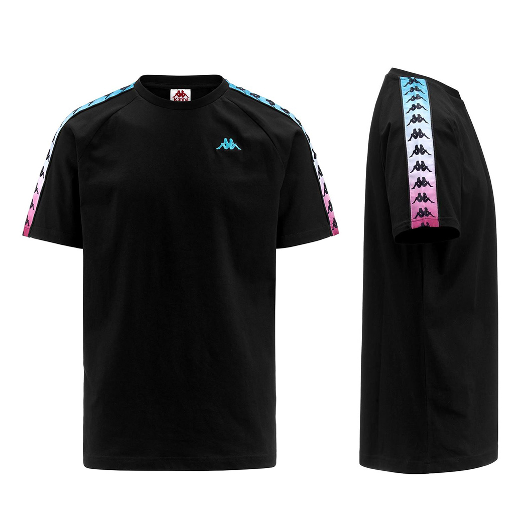 T-SHIRT 222 BANDA COEN DEGRADE MAN UOMO MAGLIA COTONE JERSEY LOGO 341552W